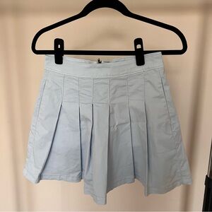 American Eagle Light Blue Pleated Skirt